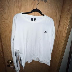 white adidas crewneck!